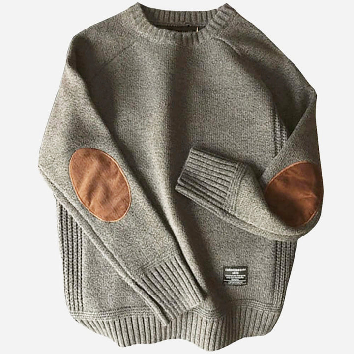 Emmett - Men's Elbow Patch Crewneck Sweater