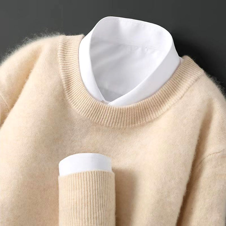 Eric - Men's Long Sleeve Crew Neck Knit Sweater