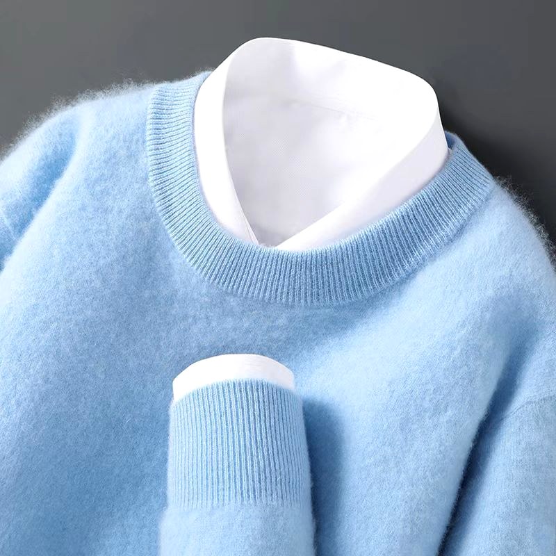 Eric - Men's Long Sleeve Crew Neck Knit Sweater