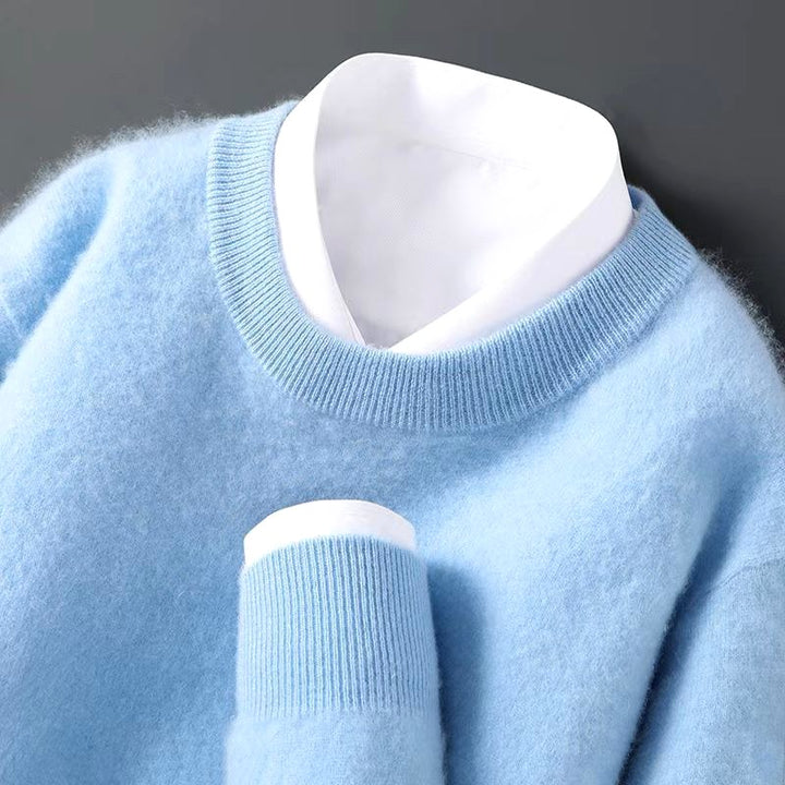 Eric - Men's Long Sleeve Crew Neck Knit Sweater