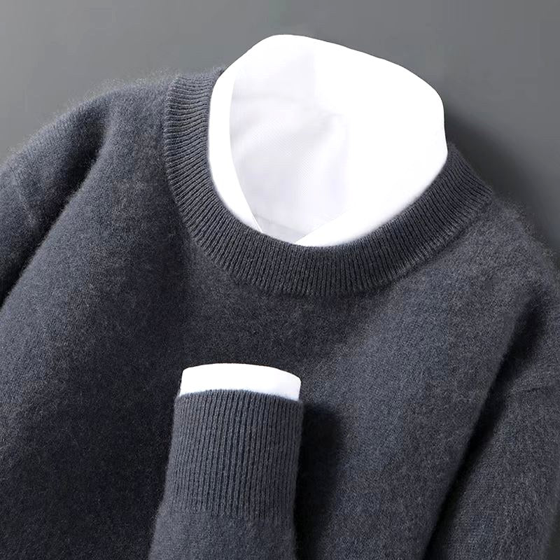 Eric - Men's Long Sleeve Crew Neck Knit Sweater
