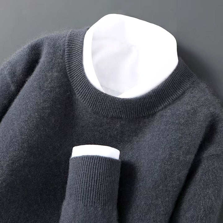 Eric - Men's Long Sleeve Crew Neck Knit Sweater