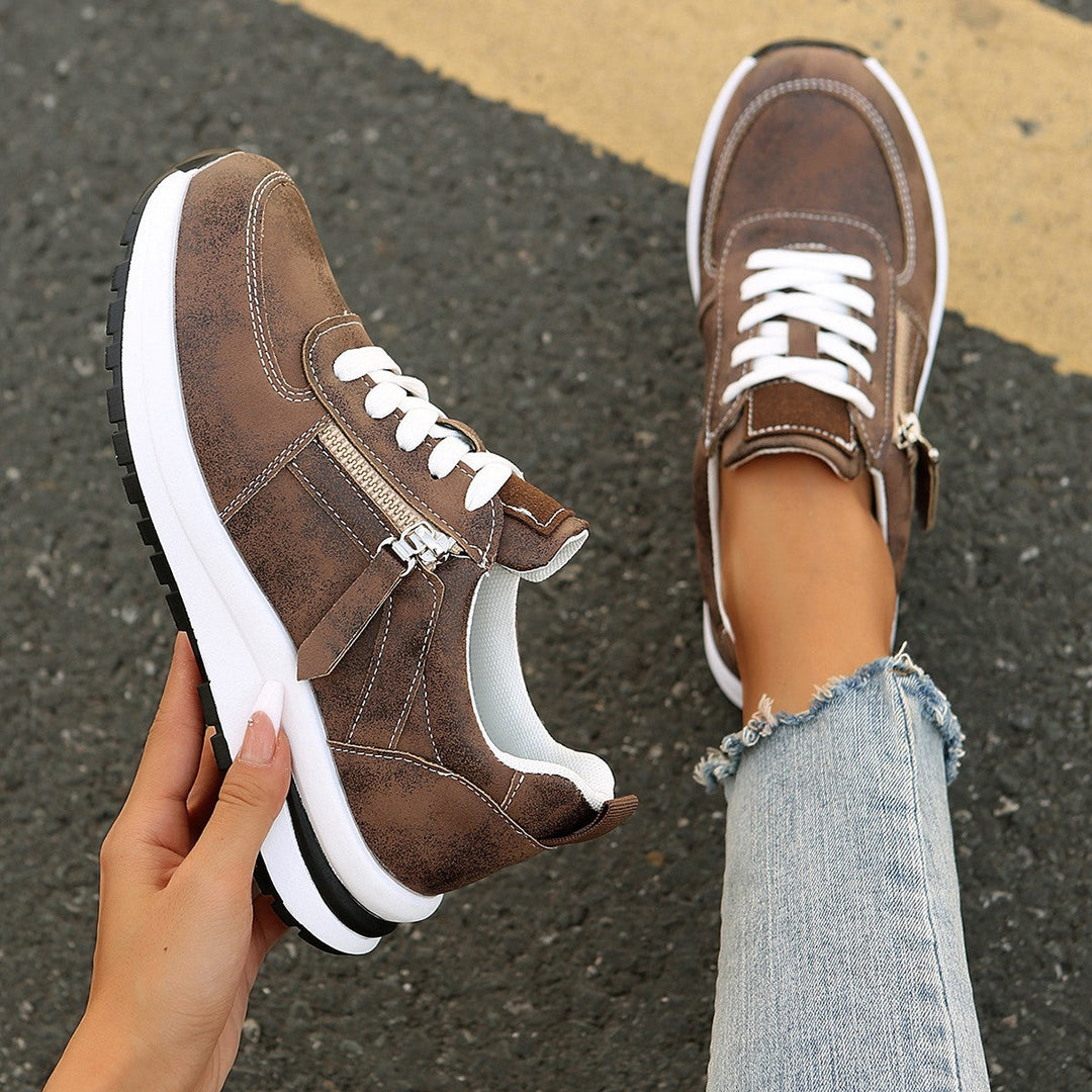 Erica - Women's Platform Zipper Sneakers