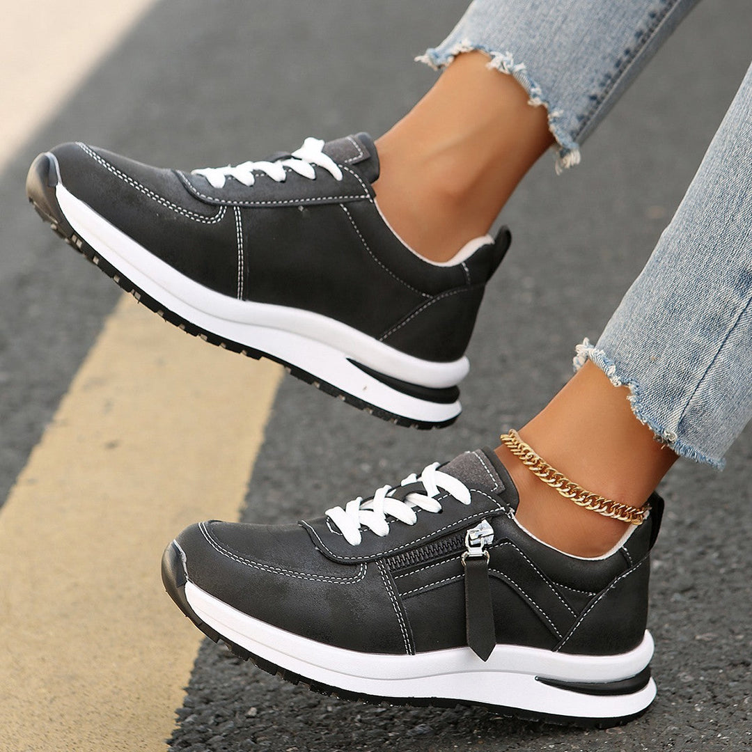 Erica - Women's Platform Zipper Sneakers