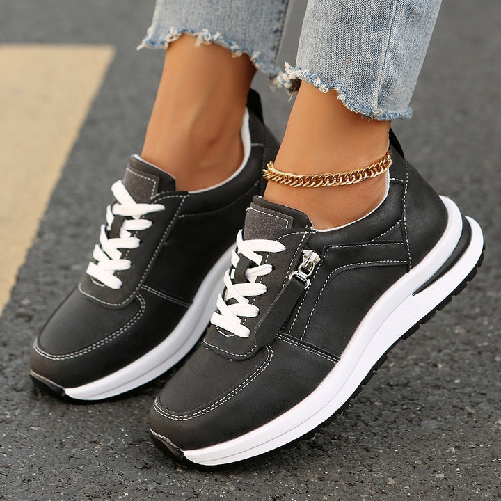 Erica - Women's Platform Zipper Sneakers
