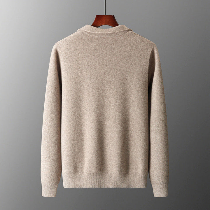 Erick - Men's Cashmere Zip-Up Knit Cardigan