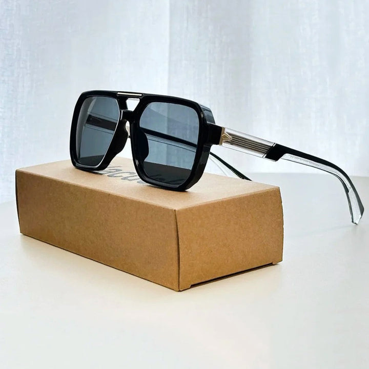 Forma - Oversized Square Frame Aviator Sunglasses