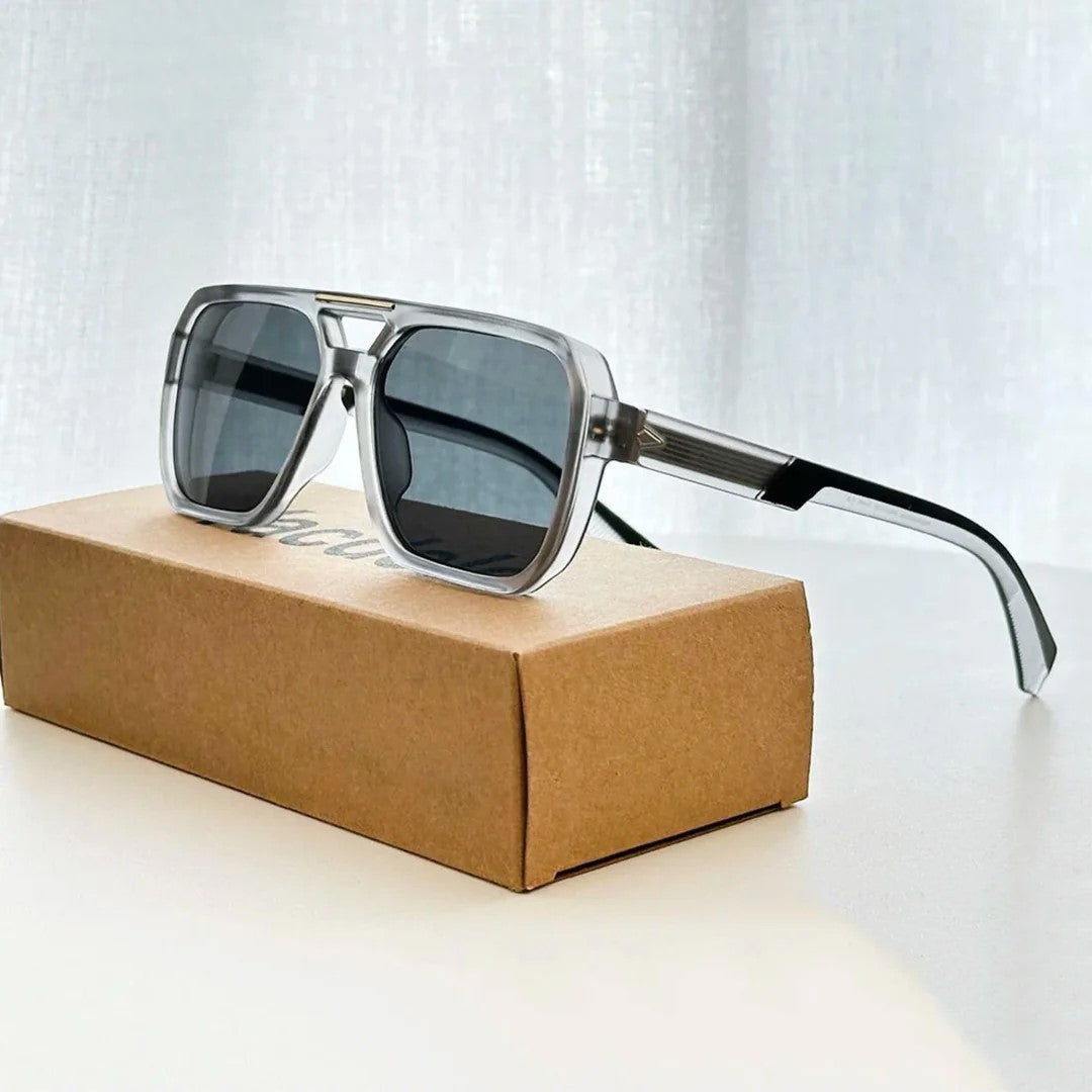 Forma - Oversized Square Frame Aviator Sunglasses