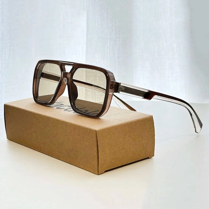Forma - Oversized Square Frame Aviator Sunglasses