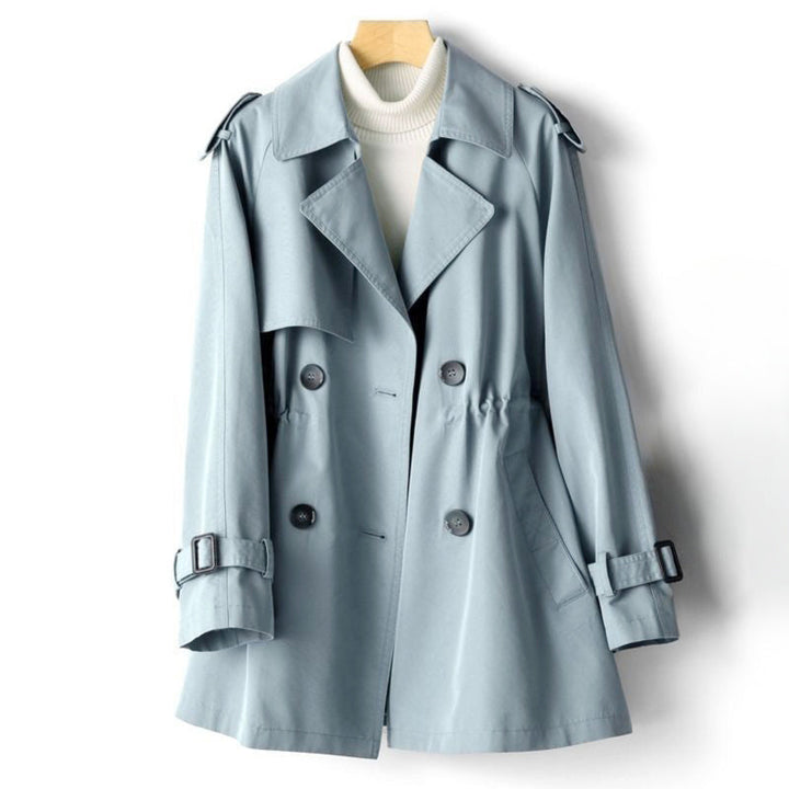 Gemma - Women's Double-Breasted Trench Coat