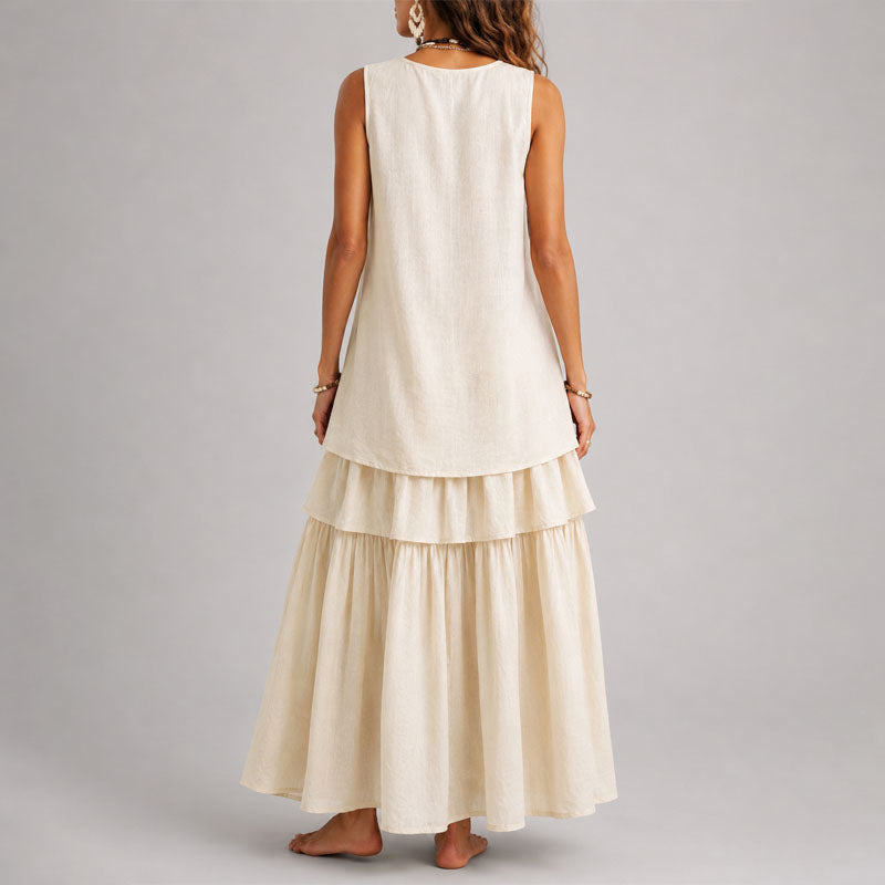 Gillian - Women's Layered Boho Maxi Dress