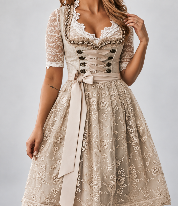 Greta - Women's Lace Corset Dirndl Dress