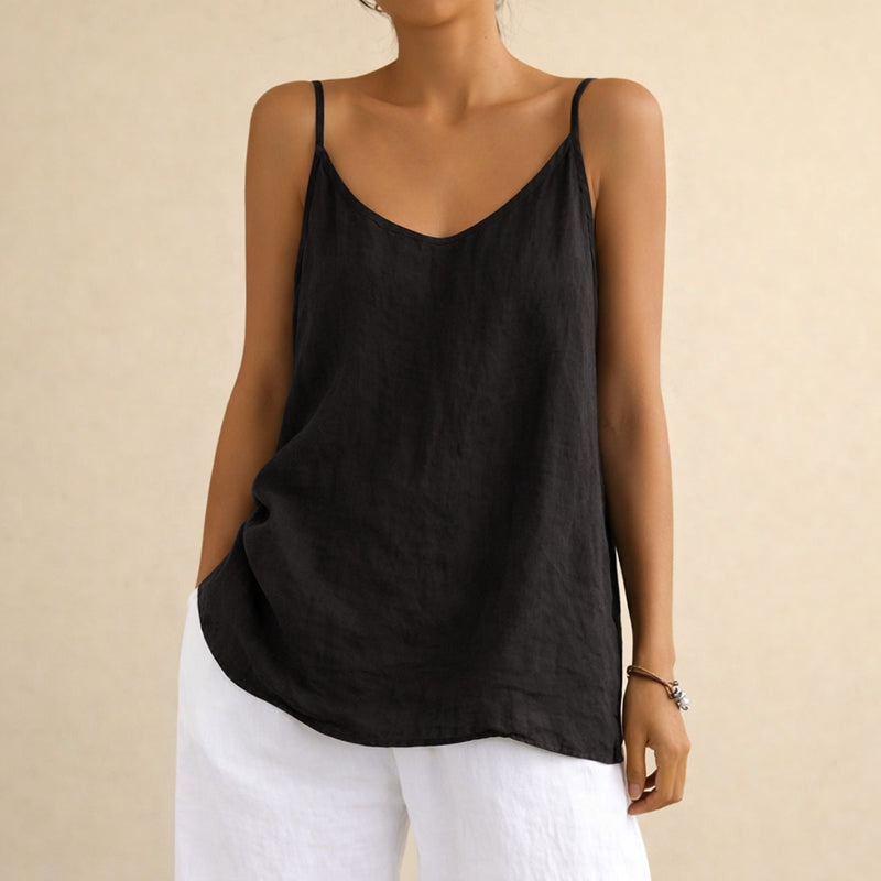 Hannah - Women's Cotton Linen Tank Top