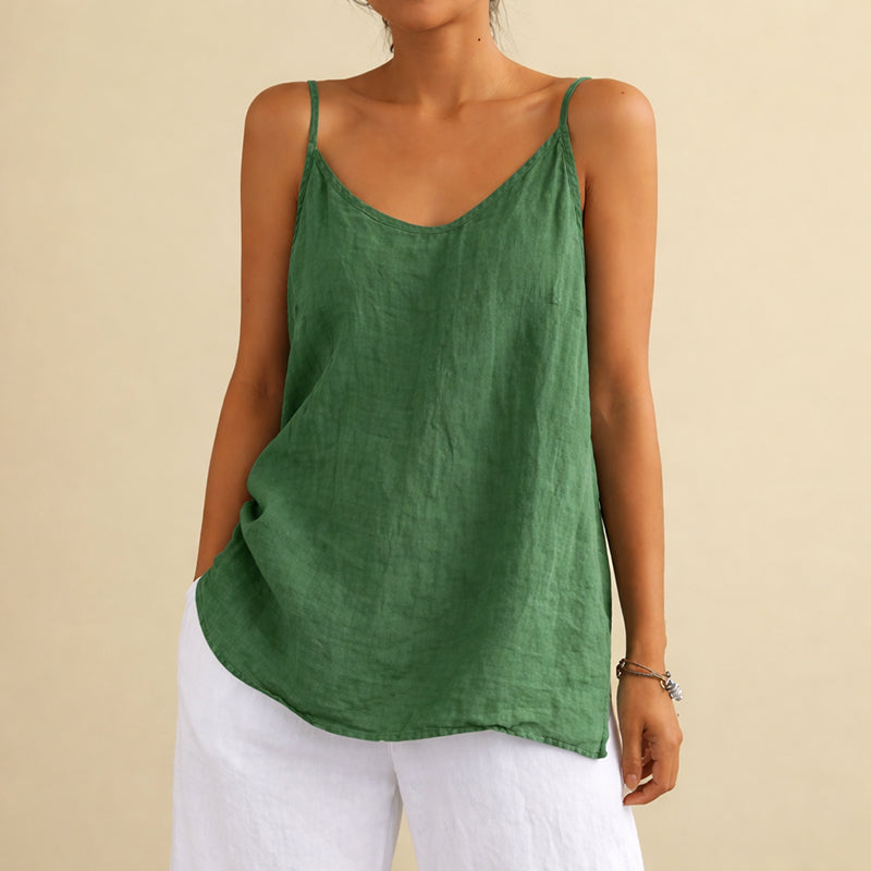 Hannah - Women's Cotton Linen Tank Top