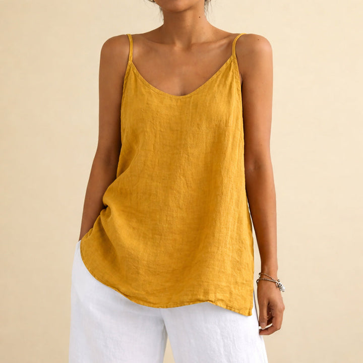 Hannah - Women's Cotton Linen Tank Top