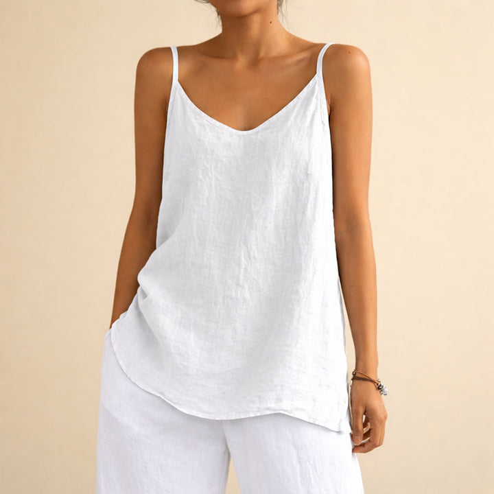 Hannah - Women's Cotton Linen Tank Top