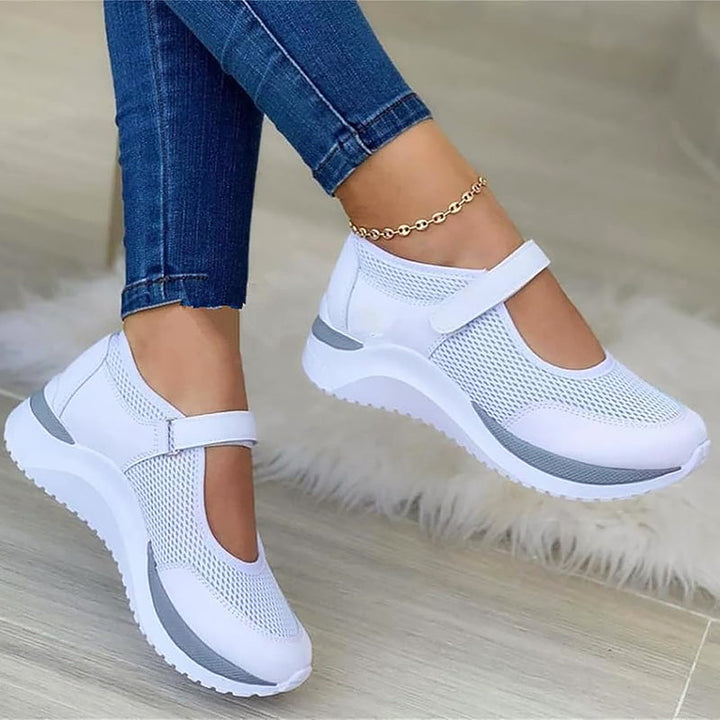 Harper - Women's Mary Jane Strap Mesh Sneakers
