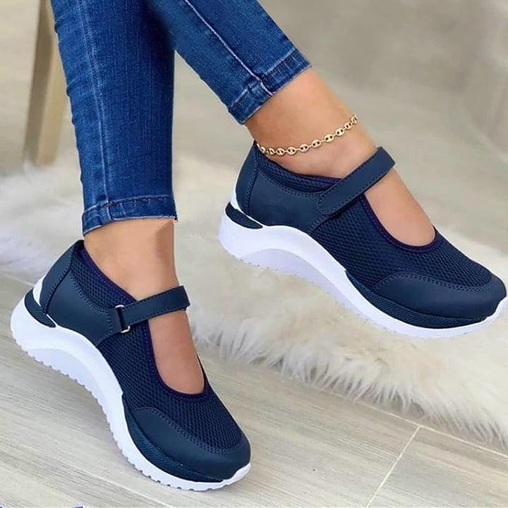 Harper - Women's Mary Jane Strap Mesh Sneakers