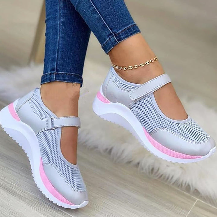 Harper - Women's Mary Jane Strap Mesh Sneakers