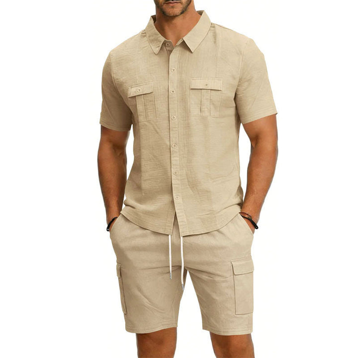 Henry - Men's Utility Pocket Shirt and Shorts Set