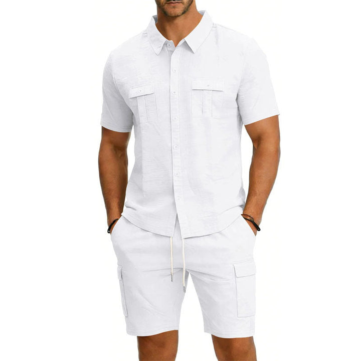 Henry - Men's Utility Pocket Shirt and Shorts Set