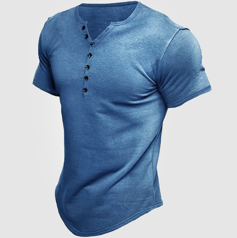 Jack - Men's Multi-Button Short Sleeve Henley Shirt