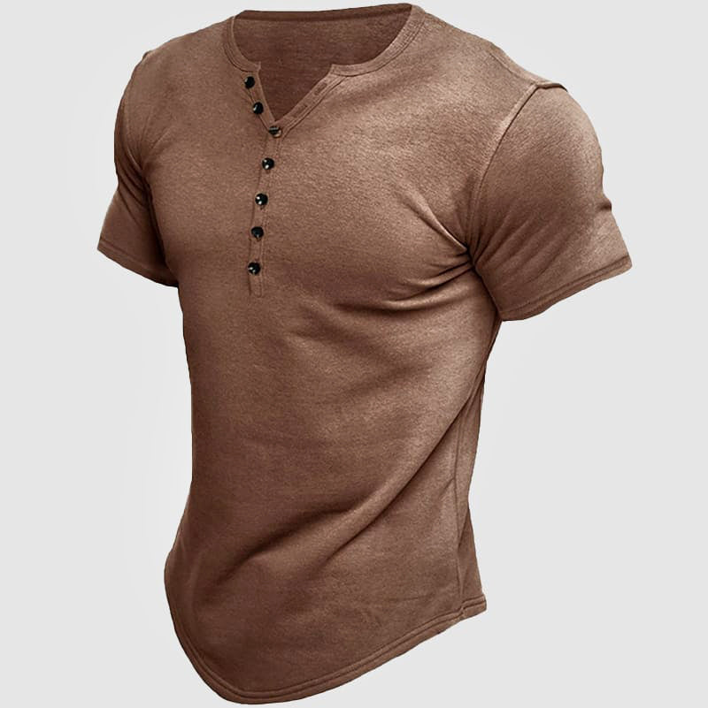 Jack - Men's Multi-Button Short Sleeve Henley Shirt