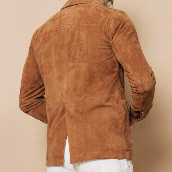 Jimmy - Men's Vintage Suede Utility Jacket