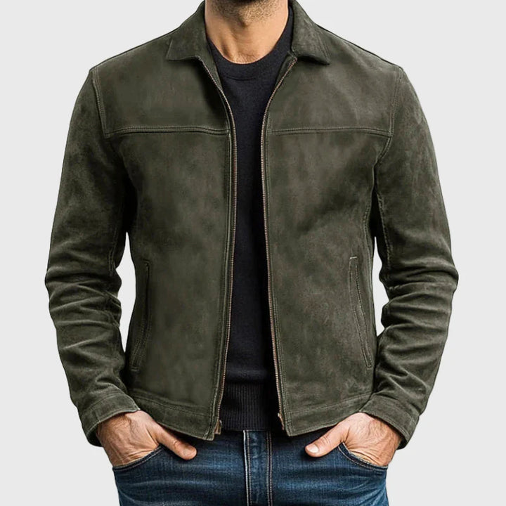 Joshua -  Men's Vintage Style Leather Jacket