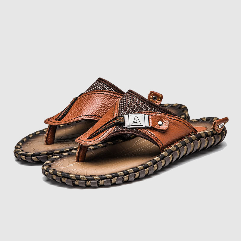 Justin - Men's Leather Braided Sandals