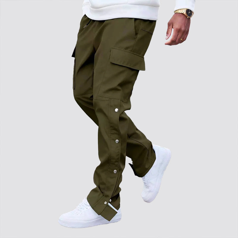 Kaleb - Men’s Snap Hem Utility Cargo Pants