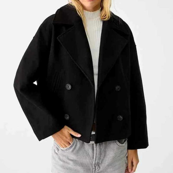 Karyn - Women's Tailored Boxy Cropped Blazer Jacket 5