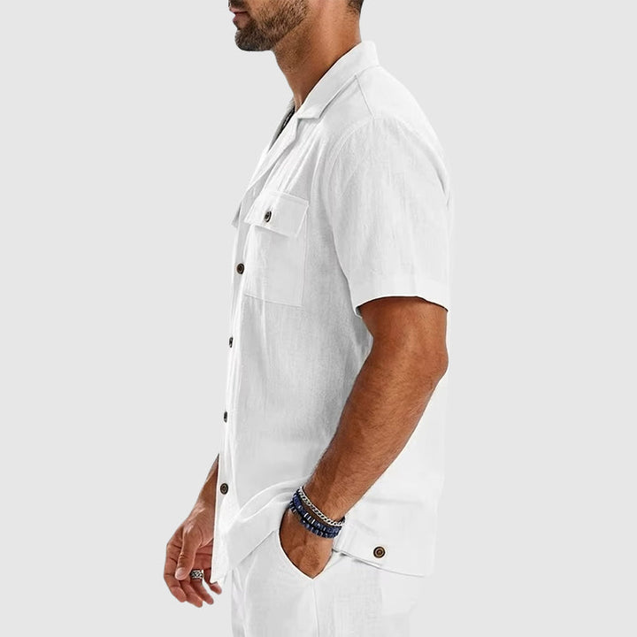 Keith - Men’s Resort Collar Utility Button-Up Shirt