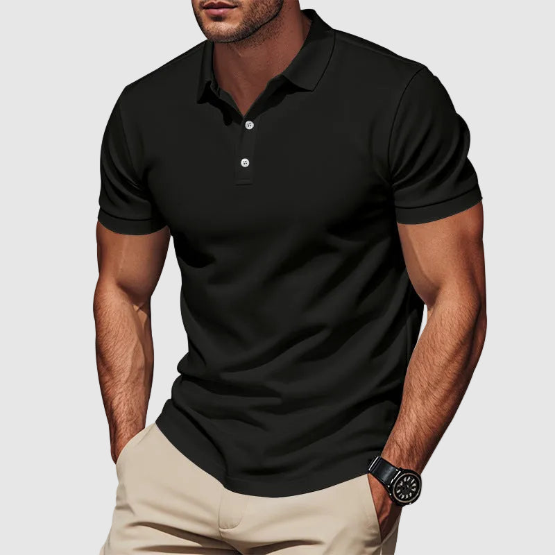 Kenneth - Men's Fitted Short Sleeve Polo Shirt