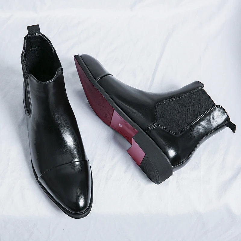 Kevin - Men's Signature Leather Chelsea Boots