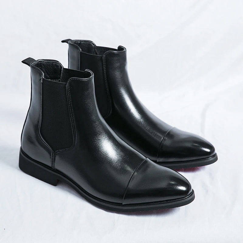 Kevin - Men's Signature Leather Chelsea Boots