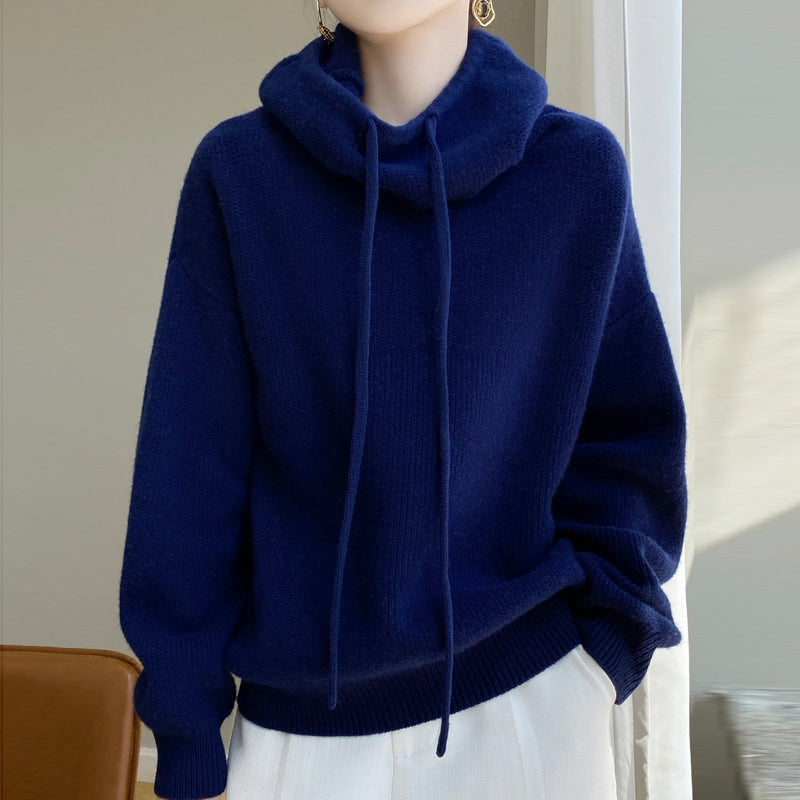 Kim - Women's Cozy Knit Hooded Sweater