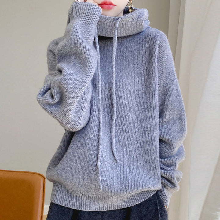 Kim - Women's Cozy Knit Hooded Sweater