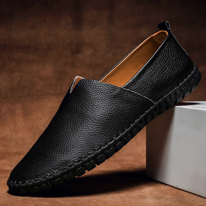 Louis Morel Hand-Stitched Leather Loafers