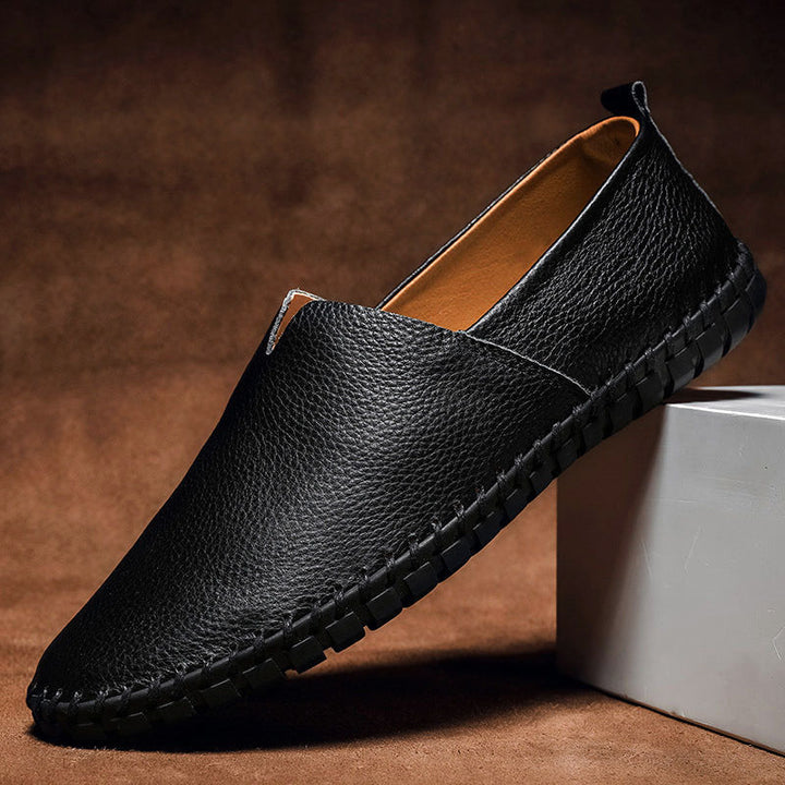 Louis Morel Hand-Stitched Leather Loafers
