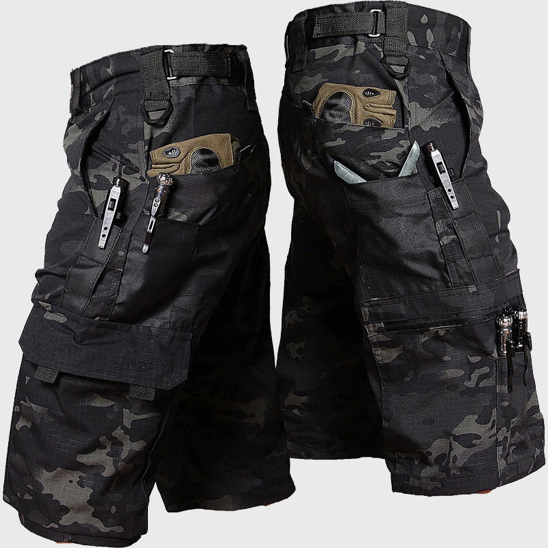 Louis Morel Camouflage Pocket Shorts