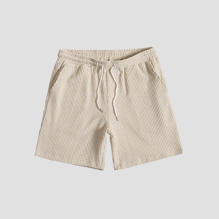 Louis Morel Casual Button-Up and Drawstring Shorts Set
