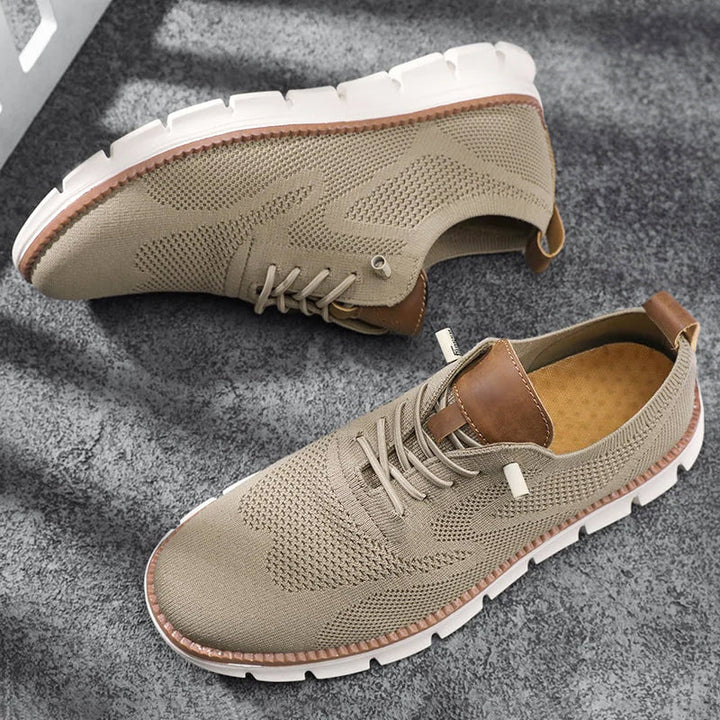 Louis Morel Casual Lace-Up Knit Sneakers