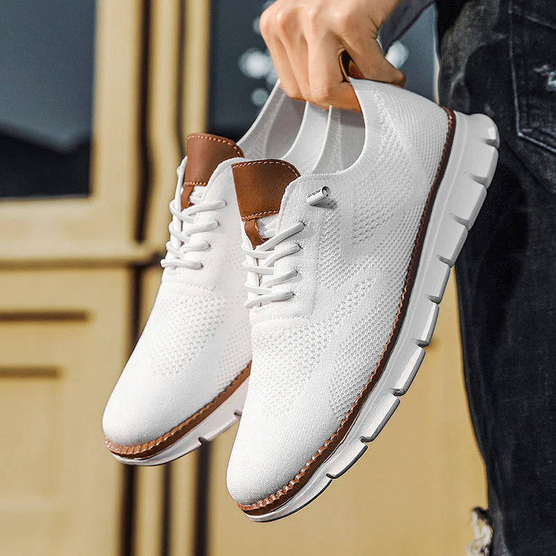 Louis Morel Casual Lace-Up Knit Sneakers
