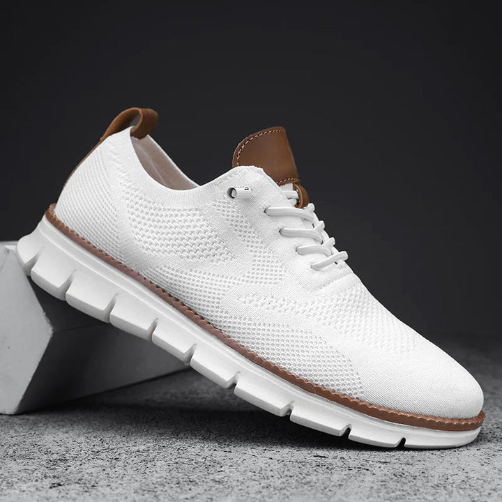 Louis Morel Casual Lace-Up Knit Sneakers