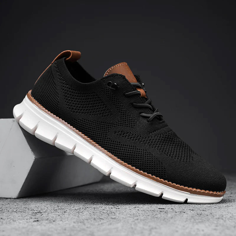 Louis Morel Casual Lace-Up Knit Sneakers