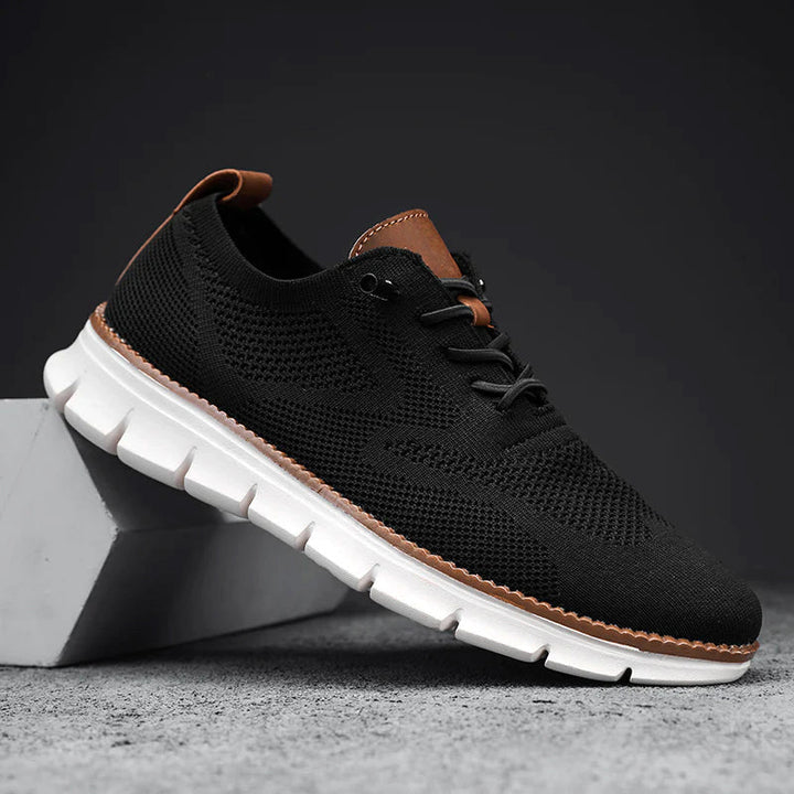 Louis Morel Casual Lace-Up Knit Sneakers