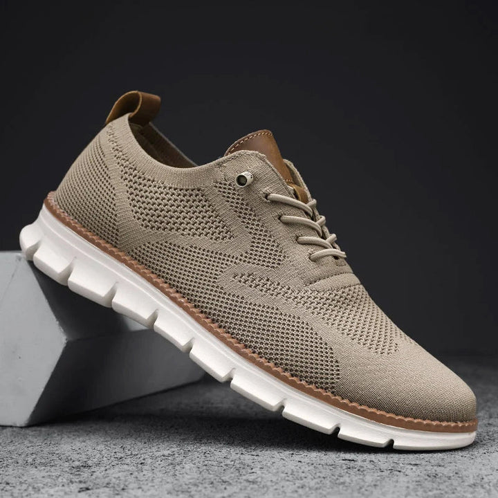 Louis Morel Casual Lace-Up Knit Sneakers
