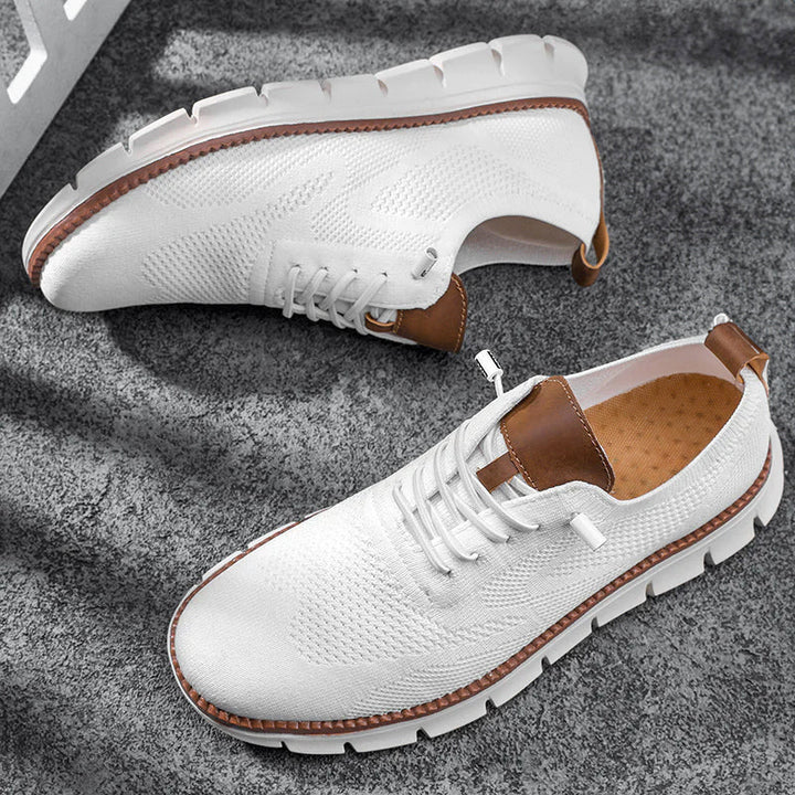Louis Morel Casual Lace-Up Knit Sneakers