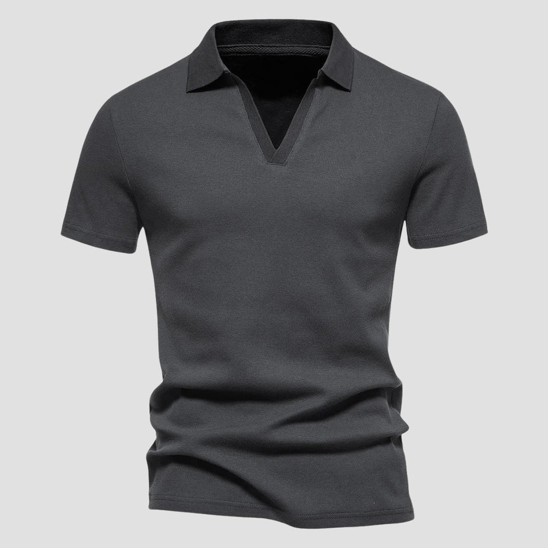 Louis Morel Casual Open Collar Polo